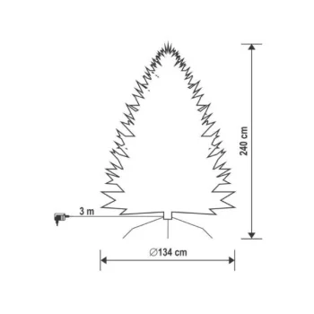 Home novogodišnja jelka 240cm sa osvetljenjem-3 Home novogodišnja jelka 240cm sa osvetljenjem-3